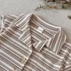 Korean Summer 2026: Boys' Striped Button Two-Piece Set