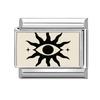 Y2K Creative Black Series Sun Moon Eye Heart Star Sunflower Cat Italian Charm Links Fit 9mm Stainless Steel Bracelet DIY Making