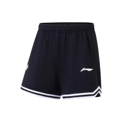 Sports Basketball Series Logo Print Elastic Waist Basketball Pants Men Bottoms Black AAPT005-4