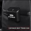 Car Trash Bin Hanging Vehicle Garbage Dust Case Storage Box For Ford Raptor Fiesta Focus 2 3 4 Mondeo Ecosport Mustang Fusion