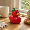 6 Pieces Fruit Duck Figurine Creative Fruit Duck Statue Colorful Vibrant Colors for Tabletop