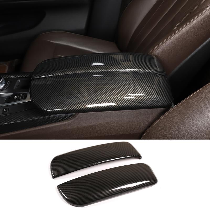 För BMW X5 F15 X6 F16 2014-2018, Ratt, Instrumentpanel, Mittkonsol Växelväljare, Paneldekal, Bilinteriör Kolfiberdekorationsskydd