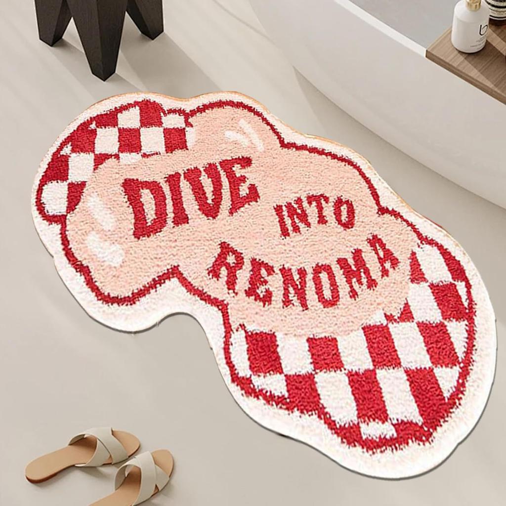 Irregular  Flower Carpet Living Room Carpet Bathroom Floor Mat Bedroom Bedside Carpet