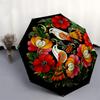 1pc Floral Mandala, Bird Art, Colorful Design Umbrella with Plastic Handle,Compact & Stylish,Suitable for All Seasons YS331055