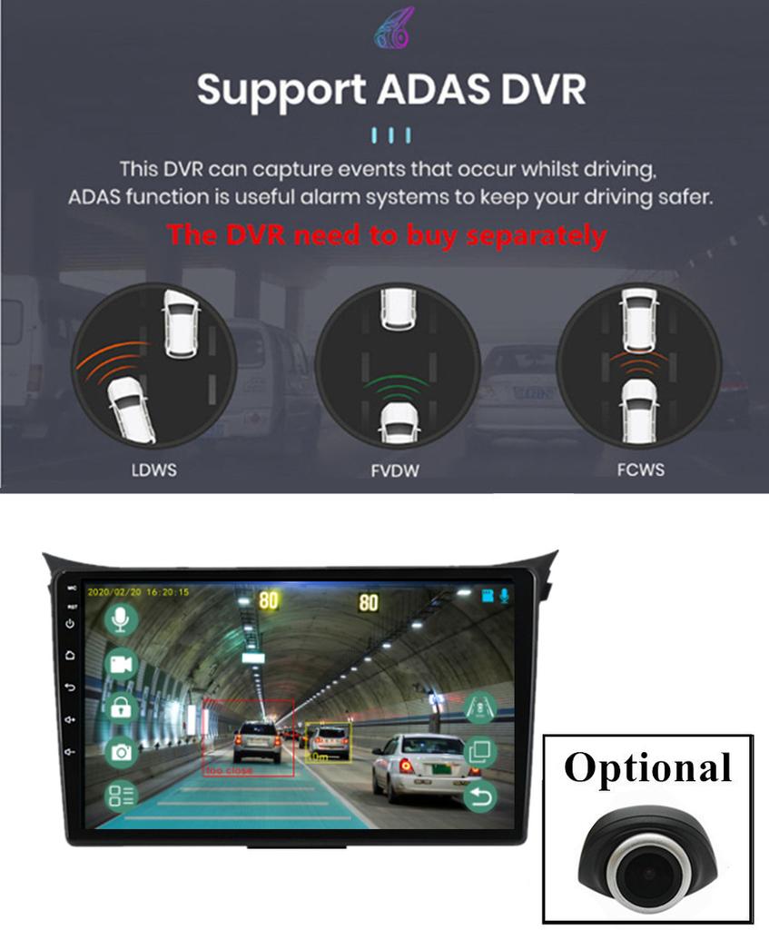 Portable Carplay Screen For --For Hyundai I30 2012-2016