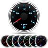 52mm Marine Boat Fuel Level Gauge 7-color Backlight Digital Pointer Fuel Gauge+100-500mm Fuel Level Sensor Digital Car Gauge