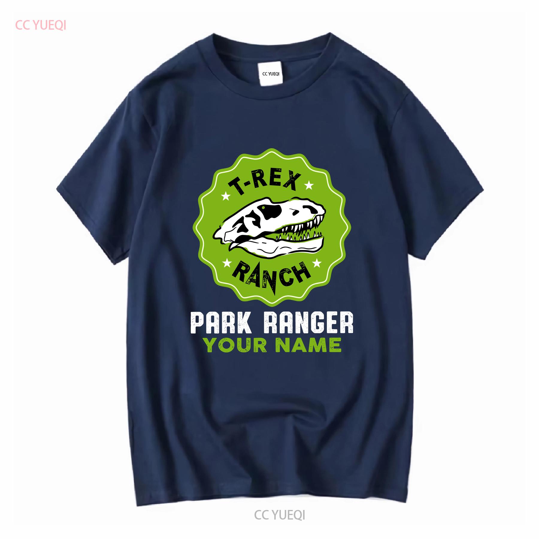 

T Rex Ranch Park Ranger Kid Youth Toddler shirt Custom name Christmas Family Birthday long or short sleeves vintage Washed S