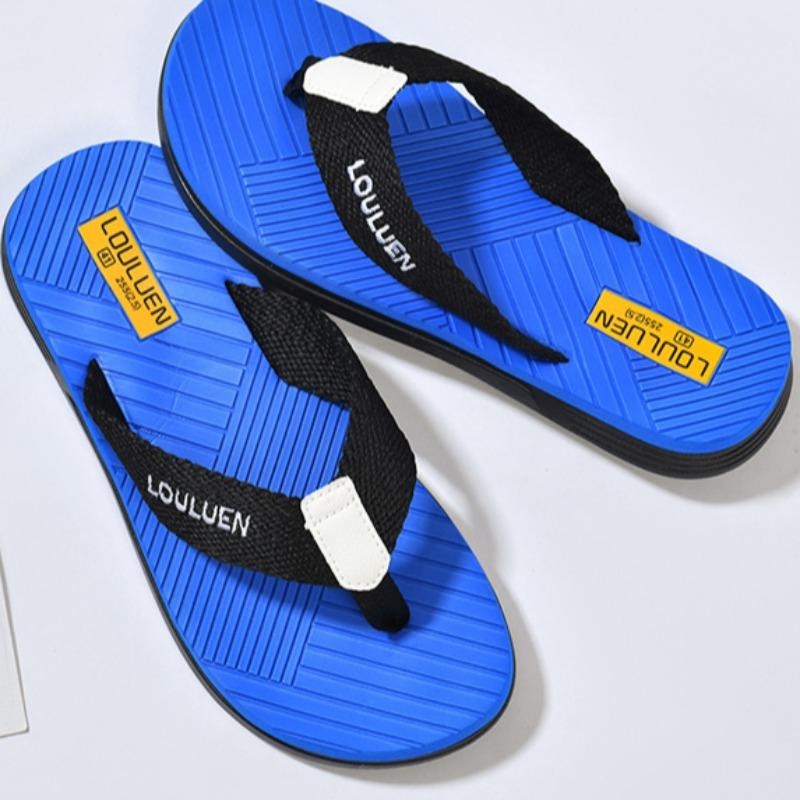 Fashion Men Flip Flops Summer Outdoor Beach Shoes Fashion Breath Casual Slippers Anti Slip Fashion Open Toe Home High Quality Chanclas