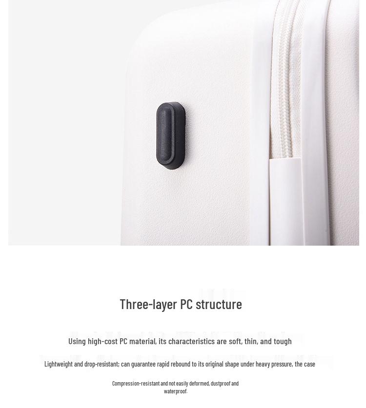 New Style Front-Opening Password Suitcase for Female Students - Carry-On