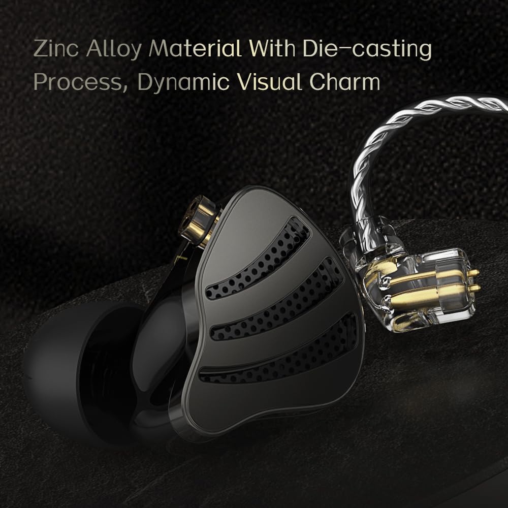 Hifi Kingdom ND-NICE Hybrid (1DD+1BA) Wired In-Ear Monitors Black with Mic