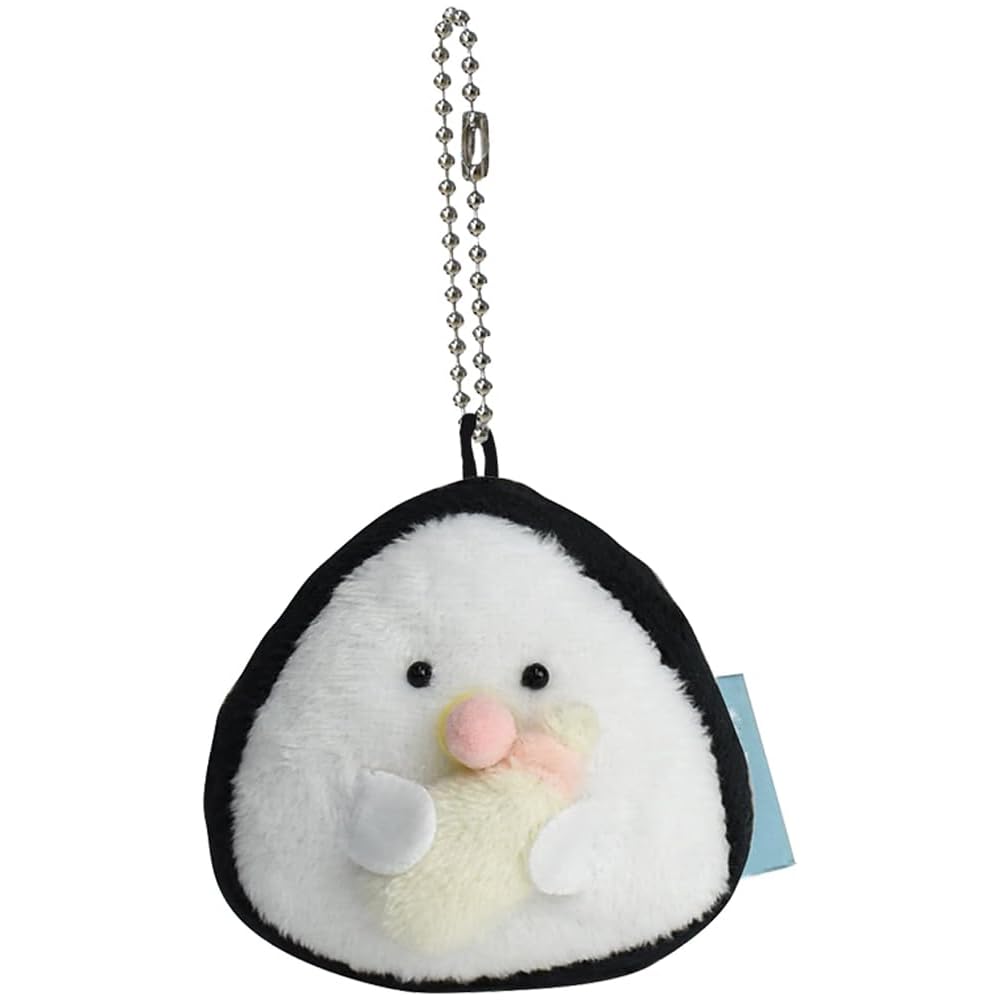 Ippinsha Gyuutto Onigiri Baby Milk Rice Ball Plush Toy Mini with Chain Gift 47178