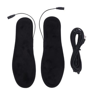 1 Pair Heated Insoles USB Heated Insoles Non Slip Temperature Control Heating Insole for Home