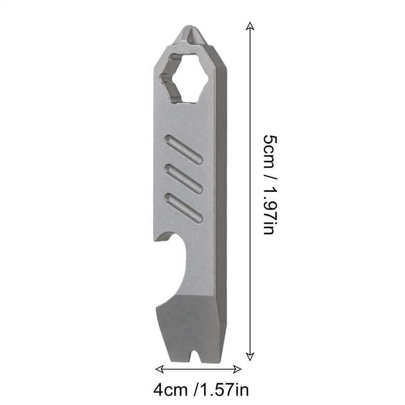 Keychain Screwdriver Tool Portable Keychain Pry Bar Hex Keys For Survival Outdoor Camping Family Women Men Friends Everyday