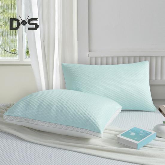 Summer Cool Pillow Washable 3D Texture Pillow with Mesh Border Breathable Cooling Pillow for Deep Sleep Home Bedroom Dormitory
