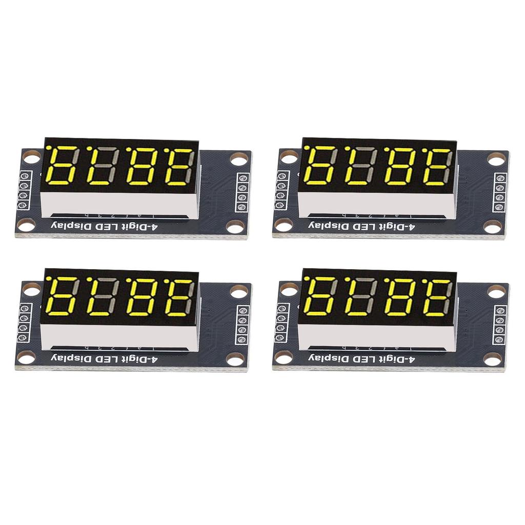 4 Sets Digital Tube Display Module LED 4 Digit 7 Segment 0.36in TM1637 Drive Chip