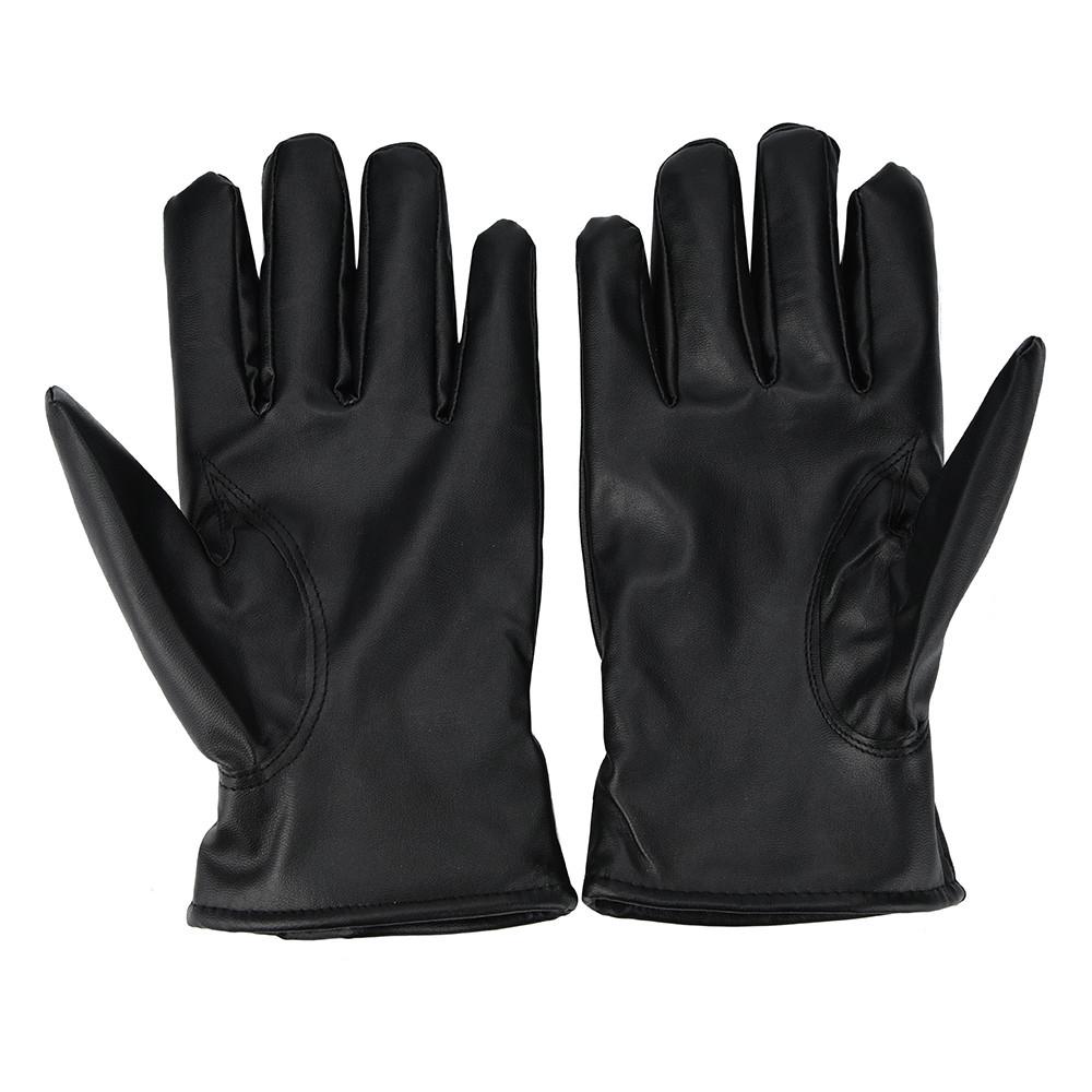 Men Fashion Warm Cashmere Leather Male Winter Gloves Driving Waterproof