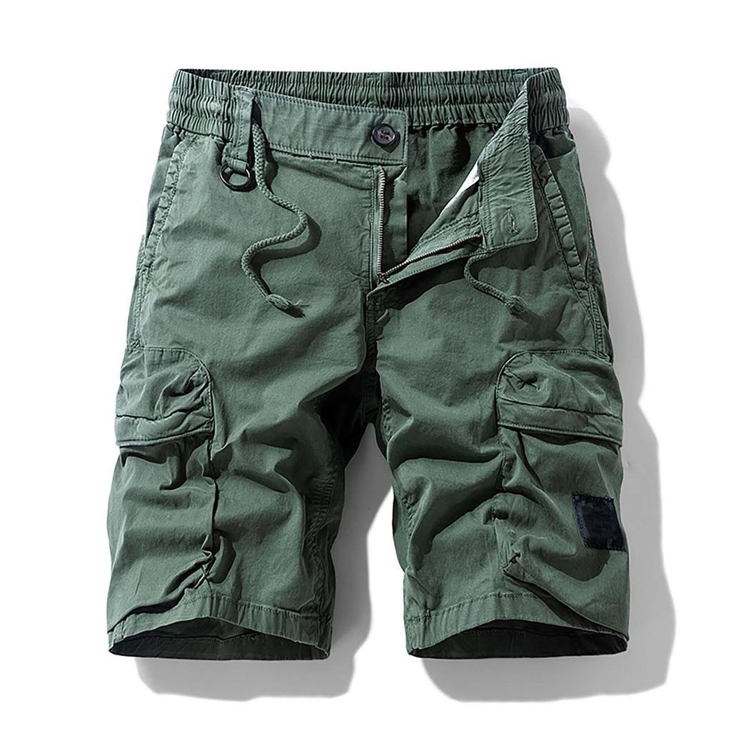Men's Stretch Pants With Multiple Pockets, Fashionable Workwear Shorts