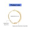 2 Pieces Couple Bracelet Adjustable Chain Bracelet Knot Bracelet Alloy Texture Fashionable Accessory for Lover Couple