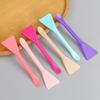 Double Head Dual-Use Facial Mask Brush Silicone Facial Mask Stick With Scoop Facial Beauty Tool