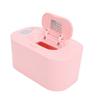 USB Wipe Warmer Top Heating Large Capacity Holds 80 Wipes Baby Wet Wipes Warmer Dispenser Pink