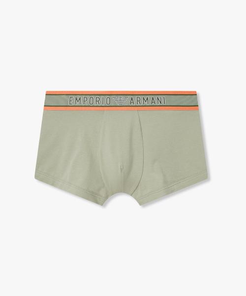 

[Emporio Armani Underwear] Мужские плавки с цветовыми блоками, отделкой, большим логотипом и резинкой 0816112025 [Отправка из Кореи] 100% оригинал Camouflage Green - S