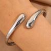 Fashionable Water Drop Opening Simple Design Glossy Party Bracelet for Besties