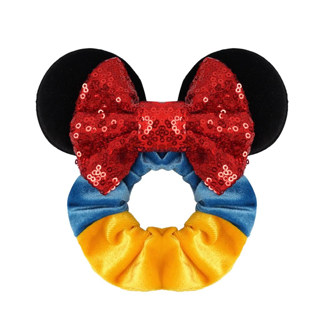 1 ks Vánoční myší uši Gumičky do vlasů Flitrové mašle Čelenka pro ženy Doplňky Sametové gumičky Pro dívky Party dekorace