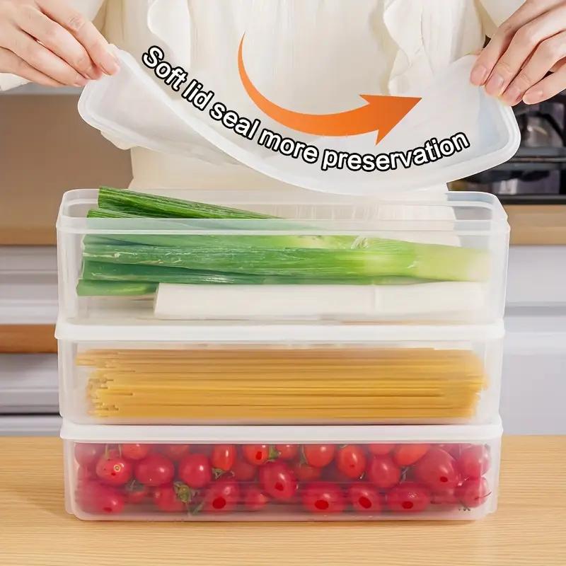 Food-grade Rectangular Storage Box Sealed Containers Are Suitable for Kitchen Pantries and Refrigerator Organization
