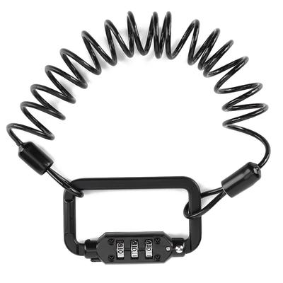 Blocare Cască Motocicletă Scuter Bicicletă Cablu Telescopic Antifurt Parolă cu 3 Cifre