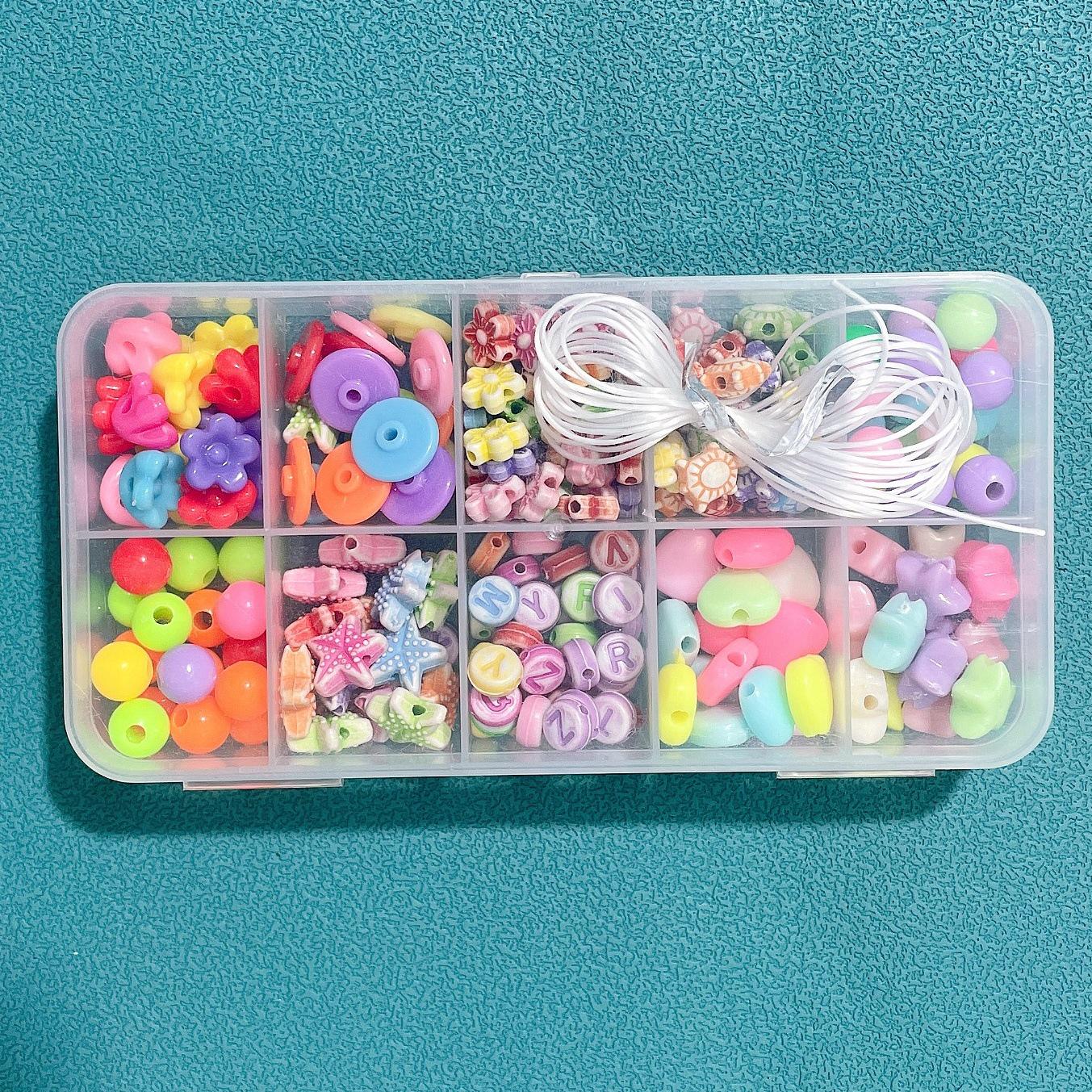 

Детский набор для самостоятельного изготовления бисера: Подарочная коробка для игрушек ручной работы с бусинами и цепочками