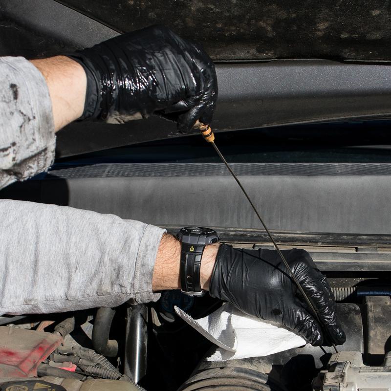 20/50/100PCS Disposable Nitrile Gloves Anti-Slip Black Industrial Gloves for Auto Mechanic Repair Cleaning Working Powder Free