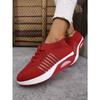 New Summer Casual Sports Shoes 2025 Fly Knit Women's Thick Sole Heightened Lightweight Plus Size Women's Shoes