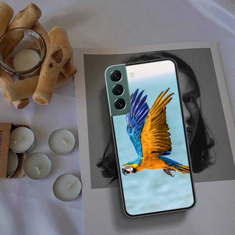 

Чехол для телефона Parrot Bird для Samsung A02 A03 A03S A04 A04S Galaxy A55 A35 A25 A15 S10 Lite A9 A8 A7 A6 Plus A90 A80 Чехол TPU Clea Samsung A15 4G