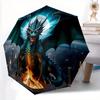 1pc Dragon Guardian Automatic, Cute Cartoon Pattern, Portable Outdoor Umbrella, Perfect, Holiday Gift for fans.A022