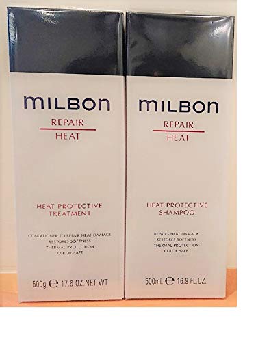 

Milbon REPAIR HEAT Repair Heat Protective Shampoo Treatment 500ml each &