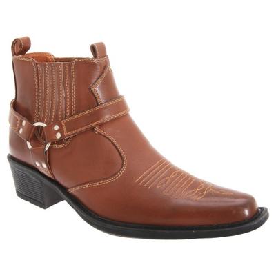 Mens Eastwood Cowboy Ankle Boots