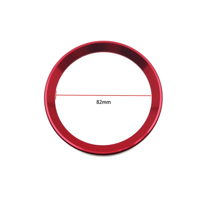 JHG18 1 Piece Front and Rear Logos 82mm/74mm Front and Rear Badge Decorative Rings Suitable for BMW 3 Series 5 Series 320LI 520LI