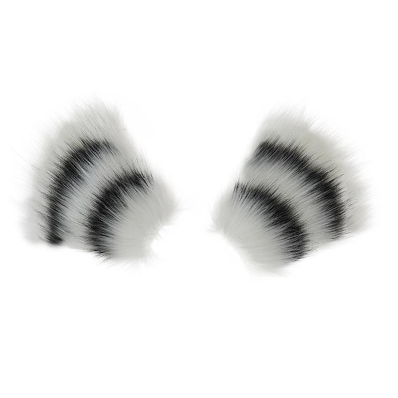 Cute Anime Beast Tail Cat Ear Headband Paw Gloves Set Lovely-Fox Tail Themed Party Costume Cosplay Props for Festivals