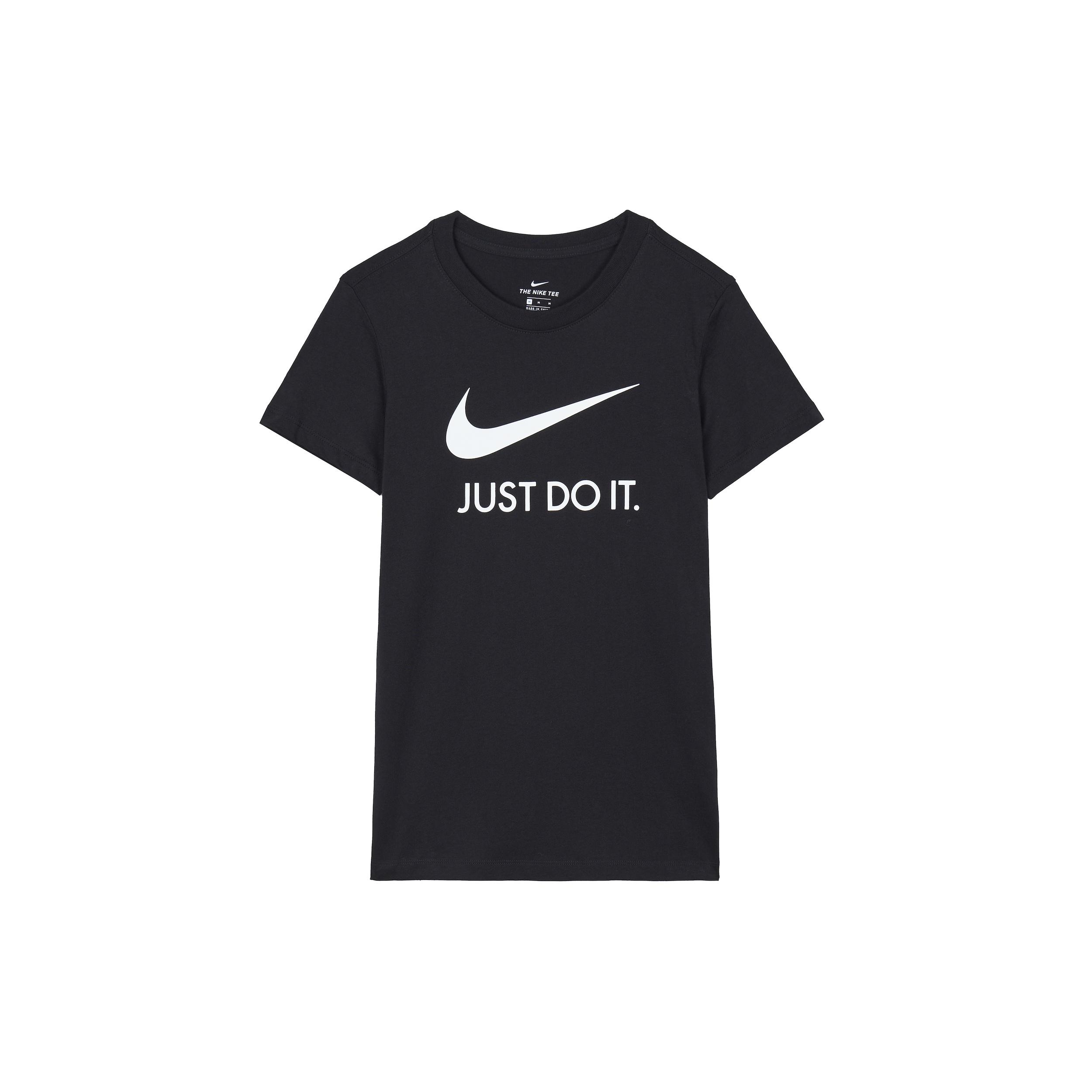 (WMNS) Nike Sportswear Tee JDI Basic Printed Short Sleeve TEE Black Women s CI1384-010 S