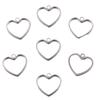 Vintage Silver Heart Pendant with 'Love' Letters - Creative Handmade Jewelry Accessory