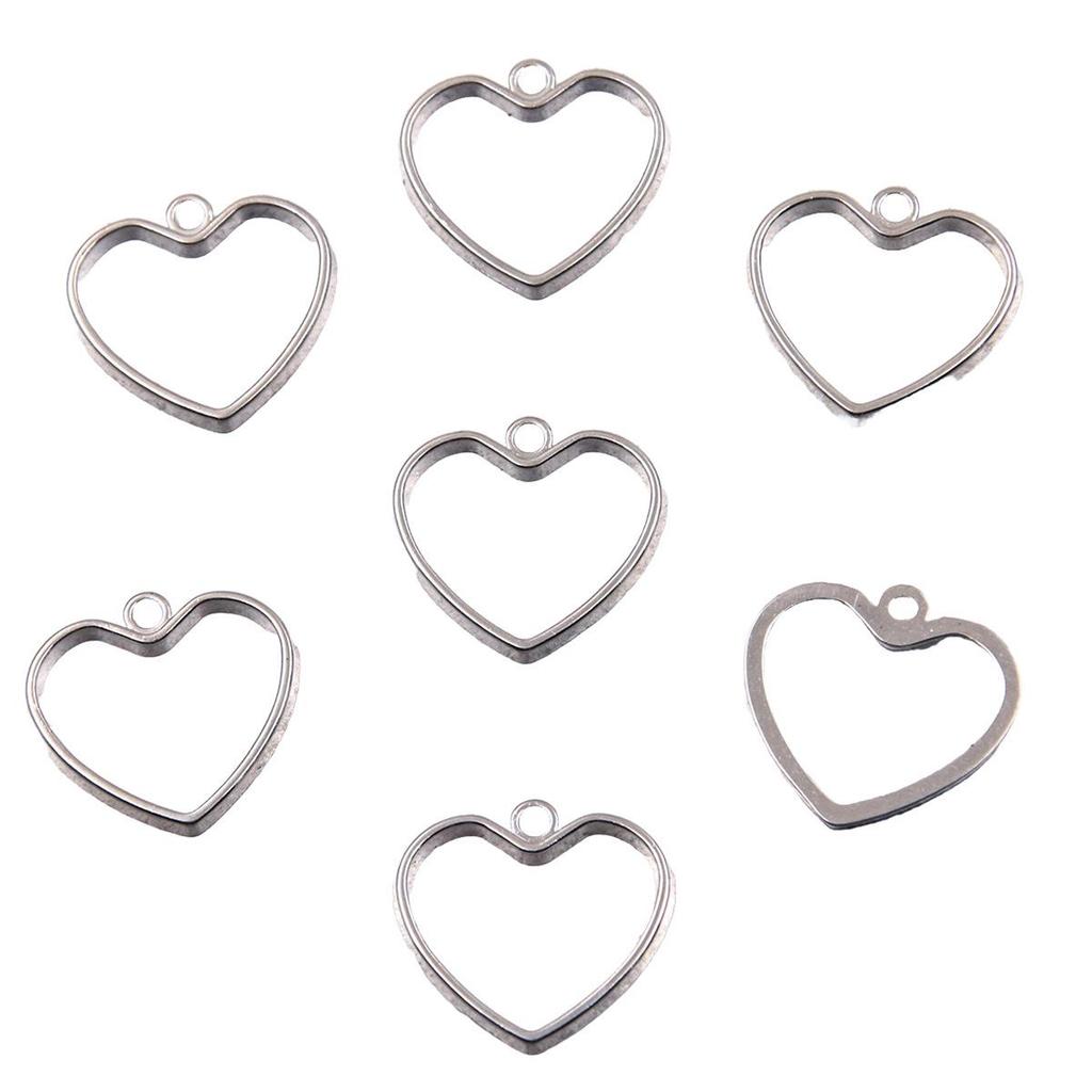 Vintage Silver Heart Pendant with 'Love' Letters - Creative Handmade Jewelry Accessory