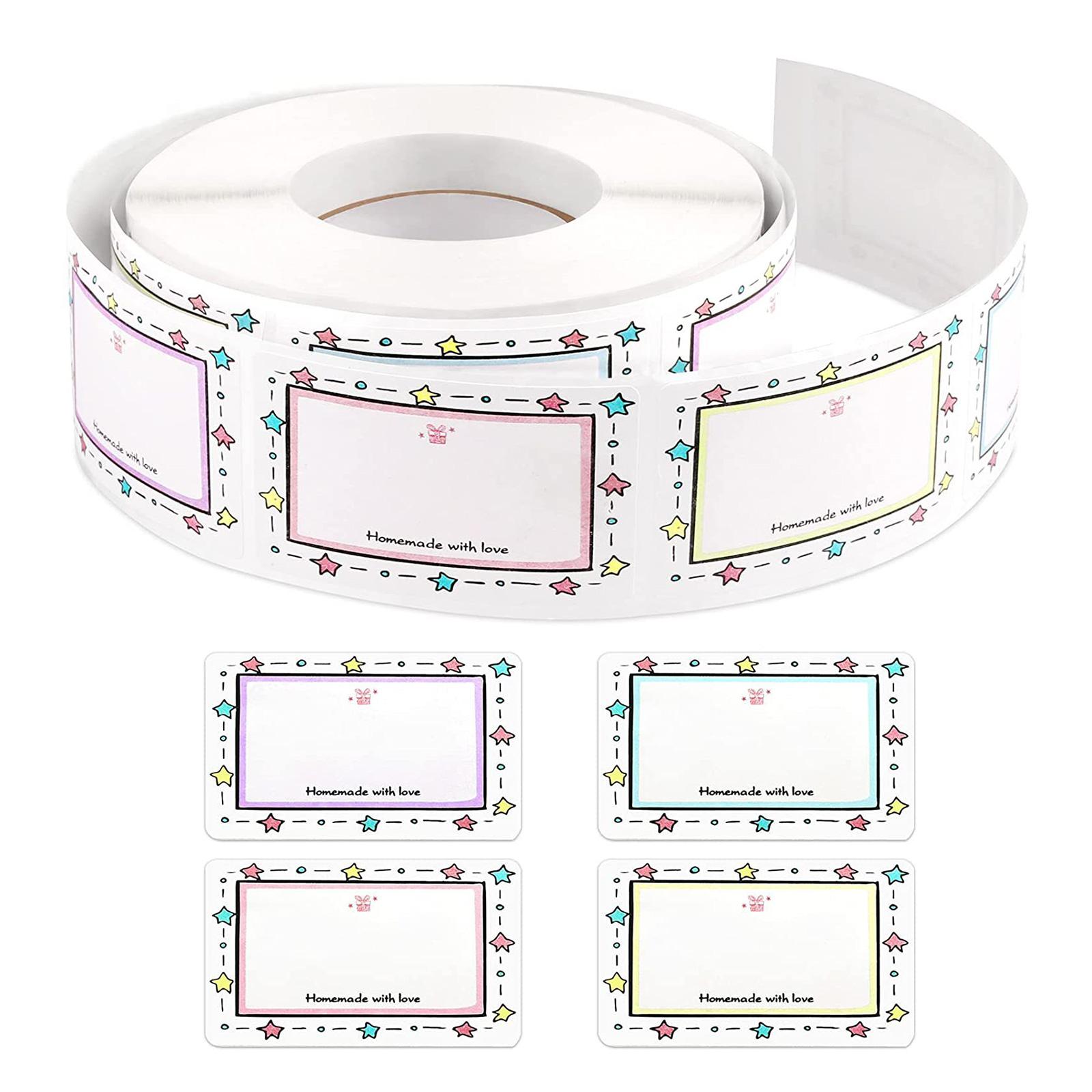 

Яркие наклейки с именами в рамках, съемные наклейки-меловые доски, идеально подходят для маркировки школьных принадлежностей и кухонных контейнеров 2