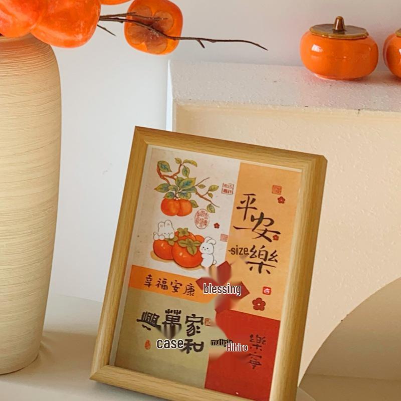 Persimmon Fruit Flower Arrangement: New Year's Dried Floral Decoration