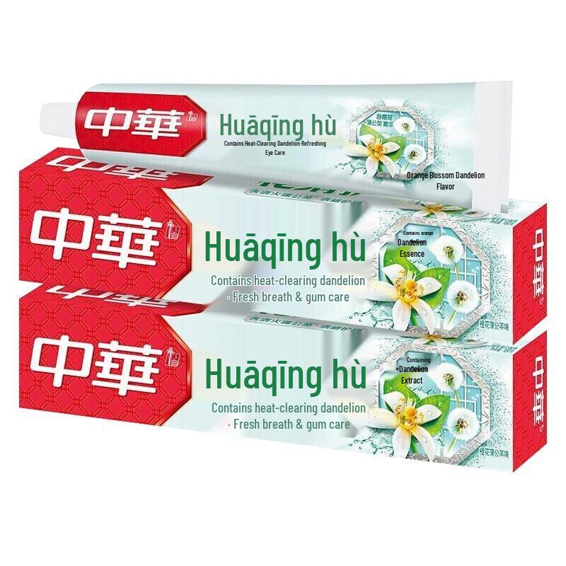 

Zhonghua Flower Qinghu Orange Blossom Dandelion Gum Care Toothpaste