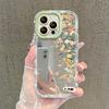 White Tulips Suitable for Apple 16 Mobile Phone Case 15 Full Cover Anti-fall 14 Mirror Cream Shell 13 High-end 12 Creative