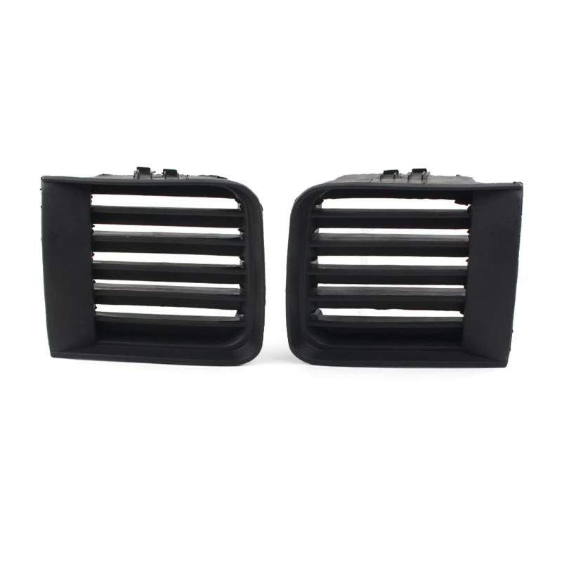 Black Left Right Front Hood Fog Light Lower Grill Grille Cover For 1999-2004 622572W100, 622562W100