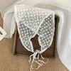 Lace Silk Scarf Headscarf Headband Pastoral Spring New Multi-functional Triangle Scarf Waist Seal