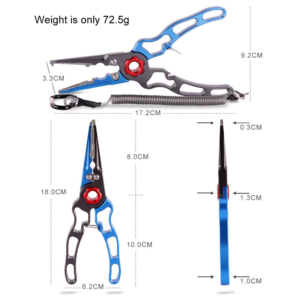 Fishing Line Cutter Aluminum Alloy Fishing Hook Remover Multifunctional Fish Controller Tongs for Outdoor Bass Fishing Line