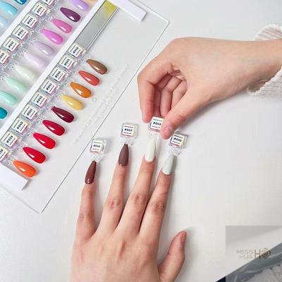 Yy Magnetischer Falschnagelspitzen-Display Klar Naturfarben-Karte Politur Gel Ständer Board Nagelpalette Maniküre Nagelkleber Übungswerkzeug