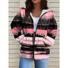 Felpa con Zip da Donna Giacca Sportiva, Stile Sportivo Casual, con Stampa a Cordino Elastico, Abbigliamento Sportivo, Divertente Top a Maniche Lunghe con Cappuccio, Leggermente Elastico